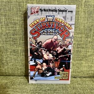 WWE Survivor Series VHS with Red and Black Highlights